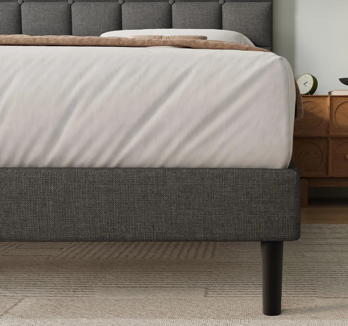 Brand New Unused Grey 4Ft 6” Double Bed Frame - Image 4