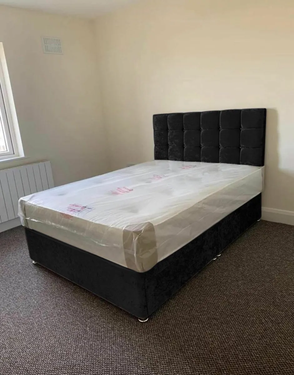New Divan Beds With Headboard And Mattress - Image 1