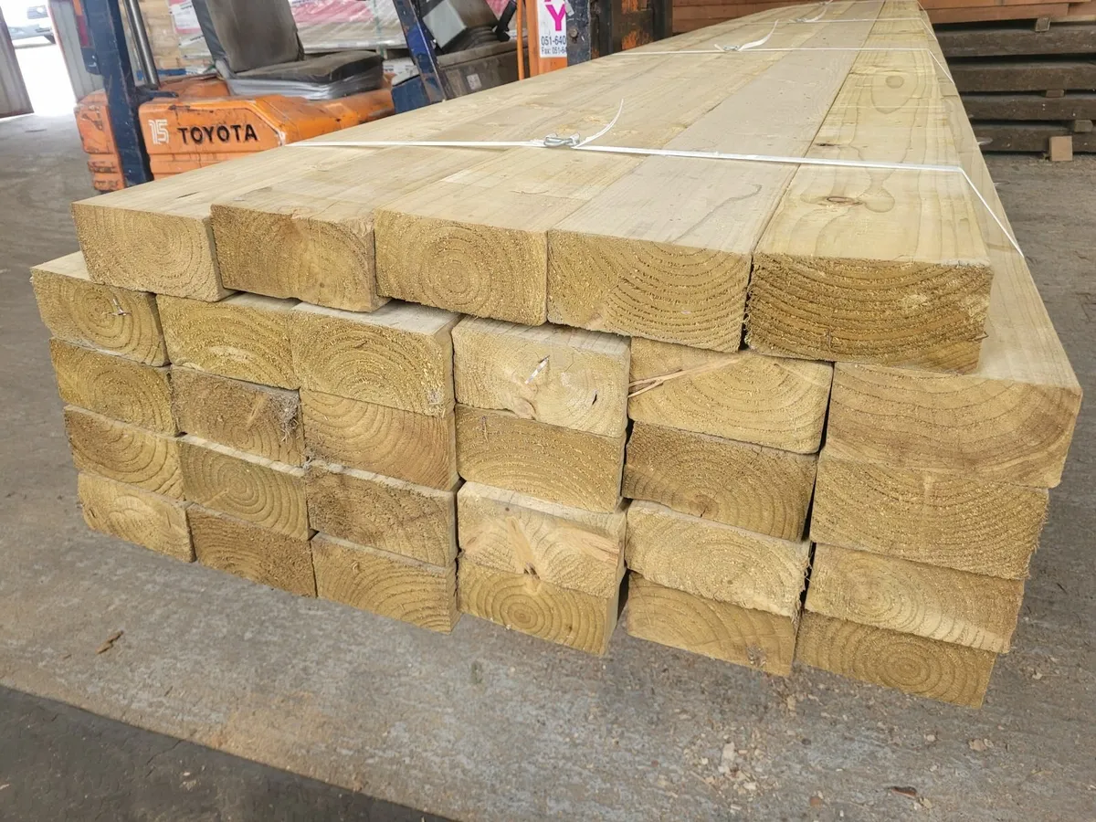 6"x 3" x 16ft   Pressure Treated Timber - Image 2