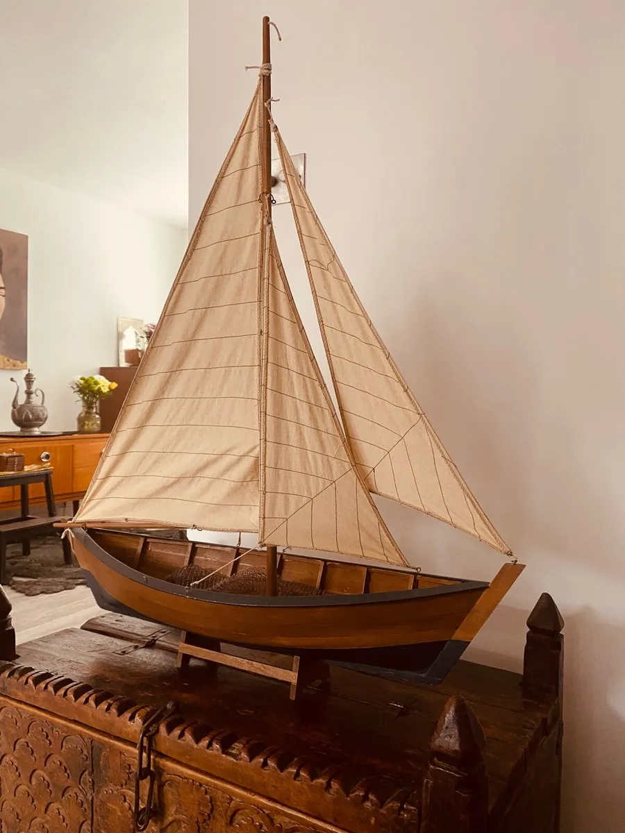 Vintage Large Model Boat - Image 1