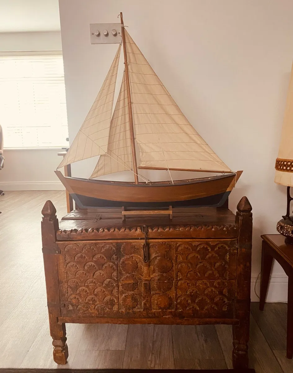 Vintage Large Model Boat - Image 4