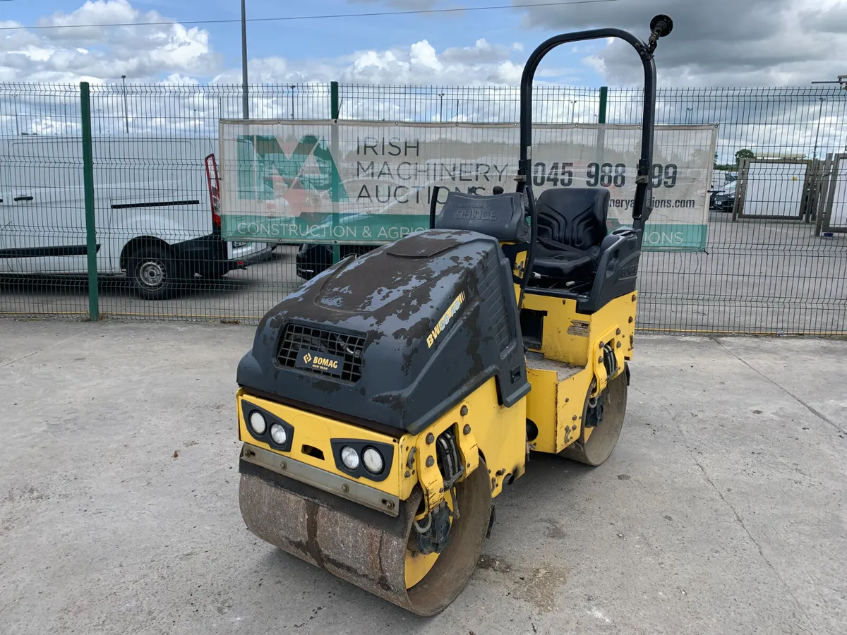 2016 BOMAG BW80AD TWIN DRUM ROLLER FOR AUCTION - Image 1