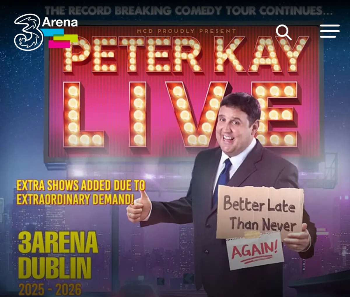 Peter Kay Tickets