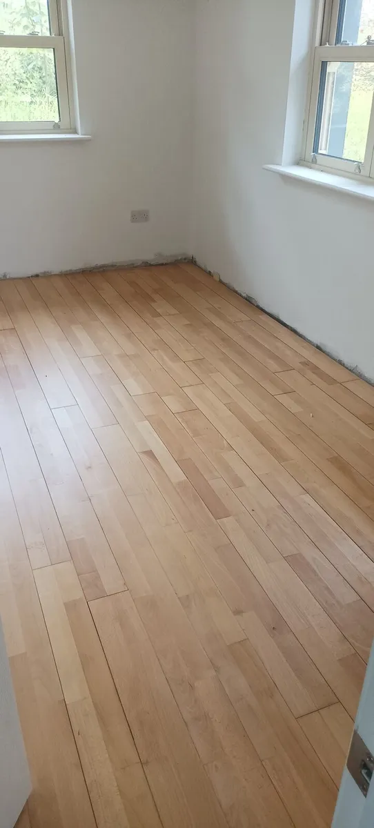 Reclaimed Solid beech flooring - Image 1