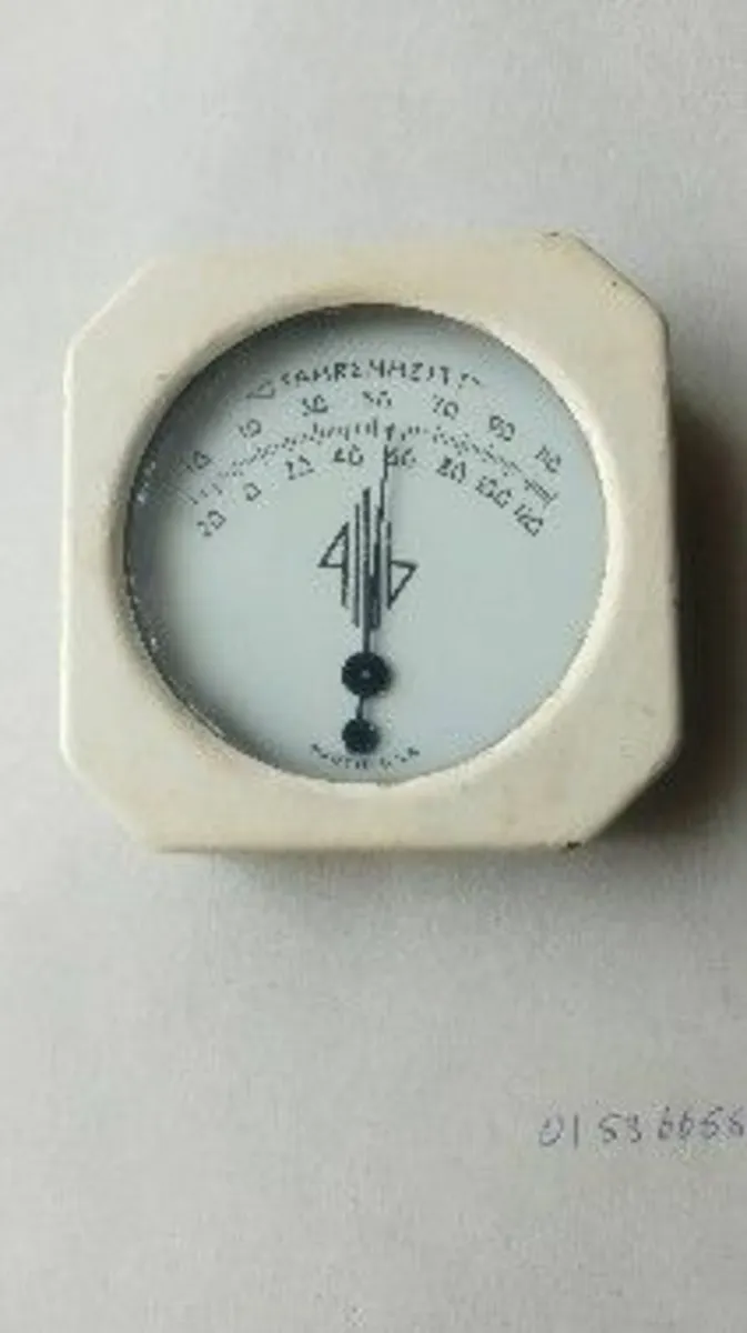 Antique Art Deco Fahrenheit  Dial