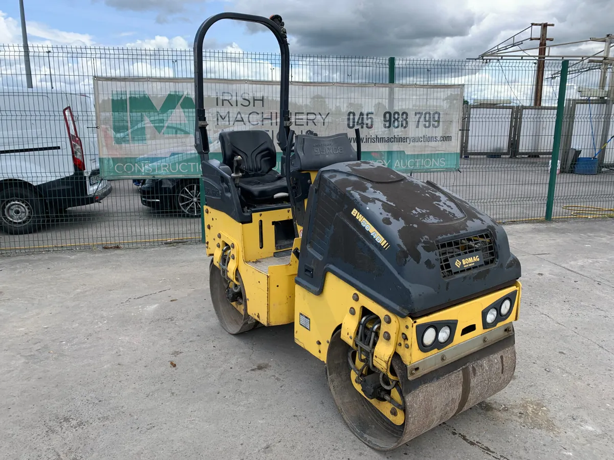 2016 BOMAG BW80AD TWIN DRUM ROLLER FOR AUCTION - Image 4