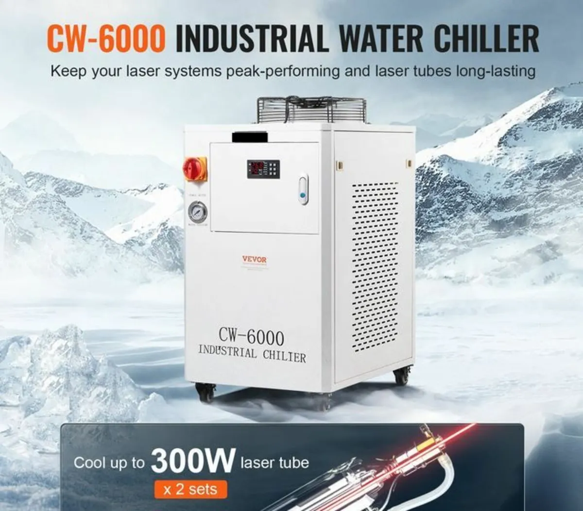 Industrial Water Chiller with Compressor - Image 3