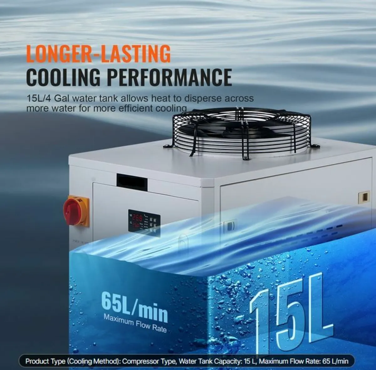 Industrial Water Chiller with Compressor - Image 4