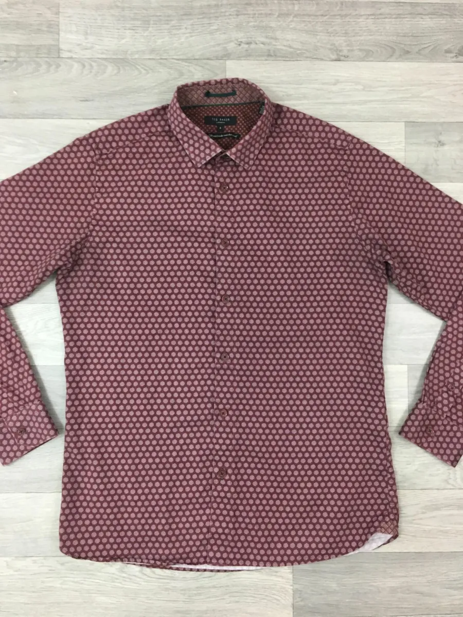 Ted Baker Patterned Shirt Mens Medium - Image 2