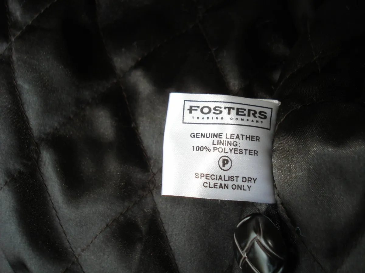 VINTAGE FOSTERS TRADING COMPANY LEATHER JACKET. - Image 3