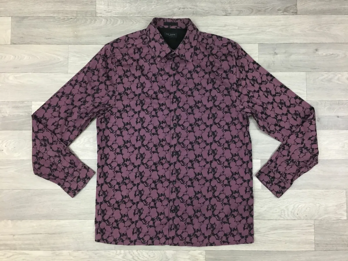 Ted Baker Floral Patterned Shirt Mens Medium - Image 1