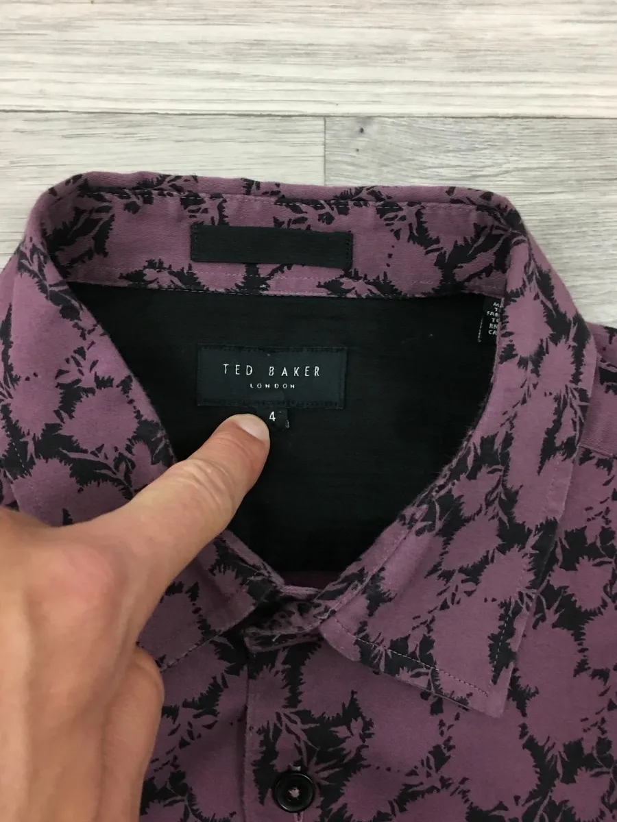 Ted Baker Floral Patterned Shirt Mens Medium - Image 2