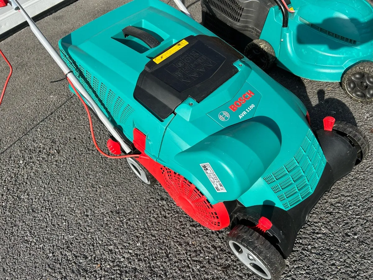 Bosch electric lawnmower & thatcher - Image 3
