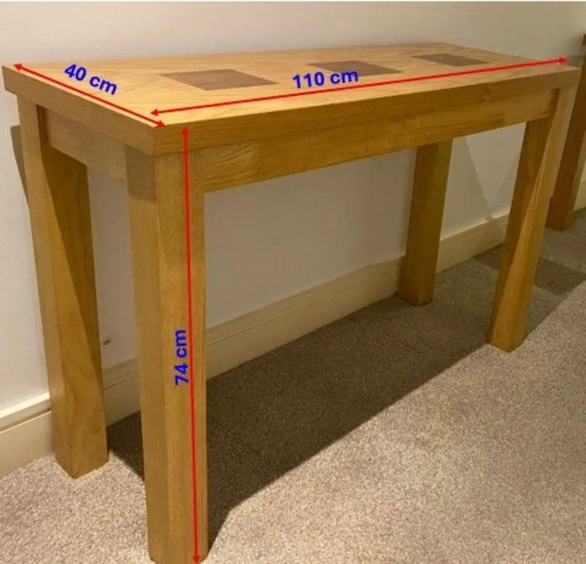 Solid Wood Console Table – Ideal for Entrance Hall - Image 1