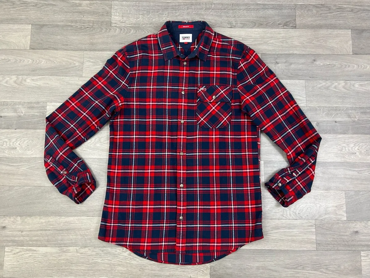 Tommy Hilfiger Tommy Jeans Flannel Check Shirt L - Image 1