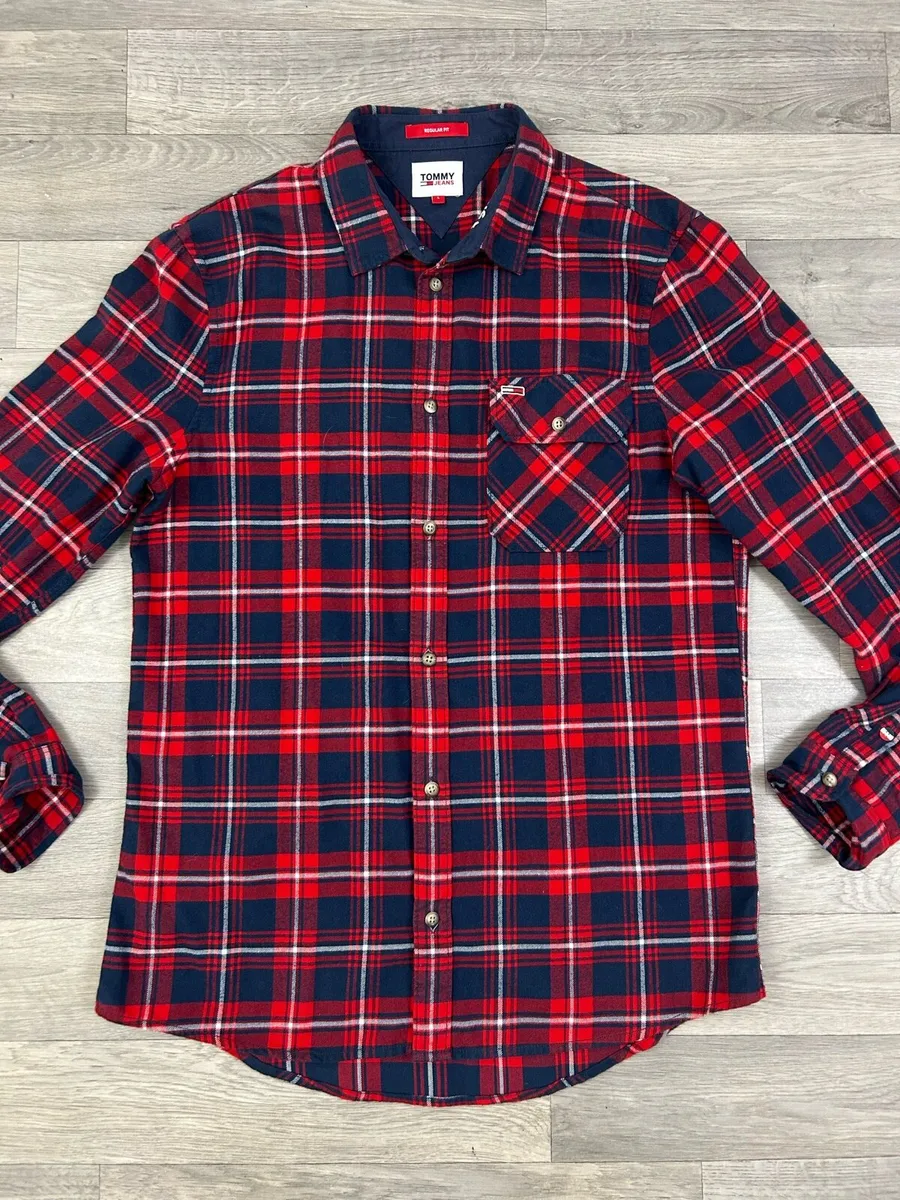 Tommy Hilfiger Tommy Jeans Flannel Check Shirt L - Image 2