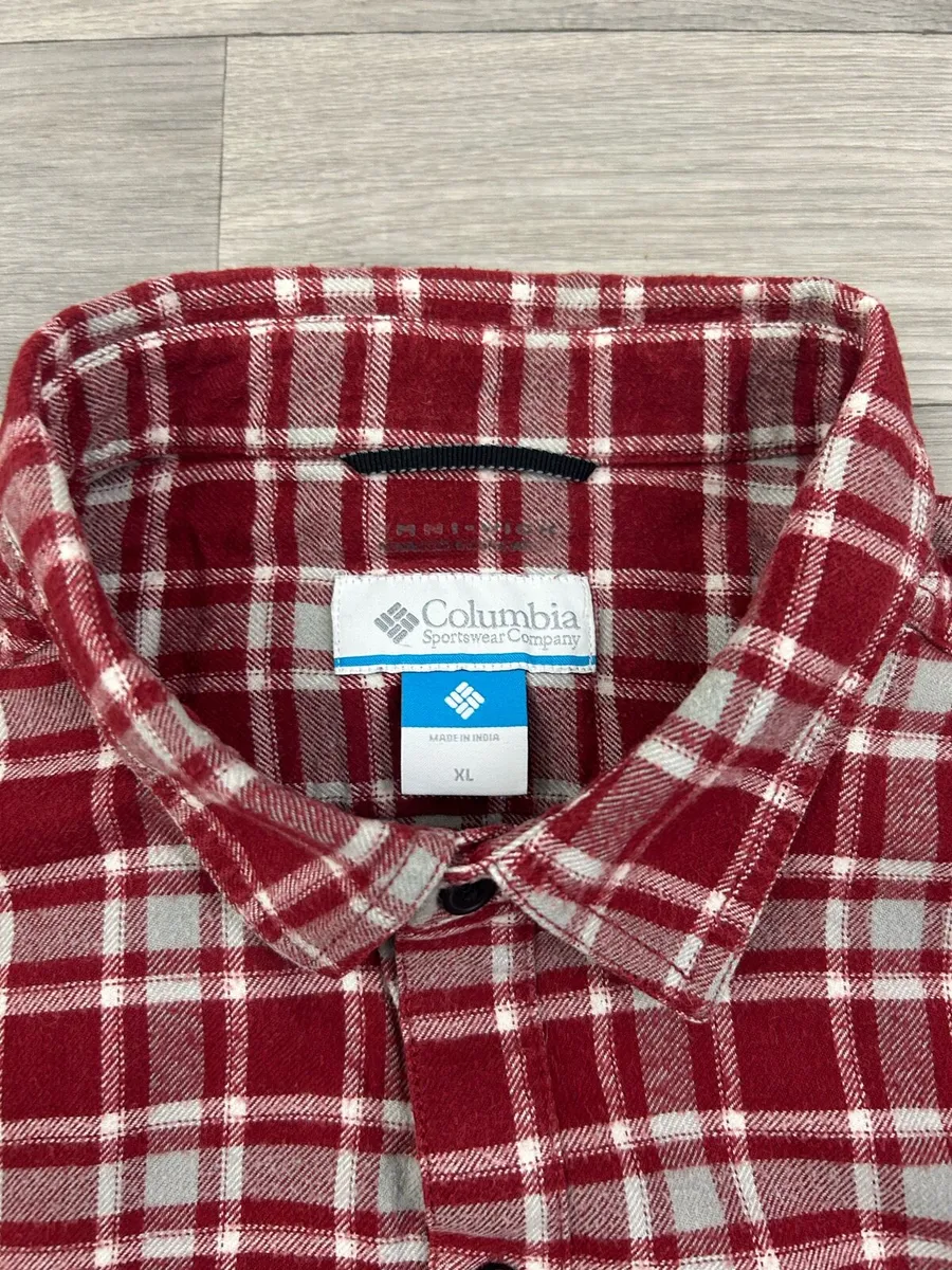 Columbia Flannel Check Shirt Mens XL - Image 4