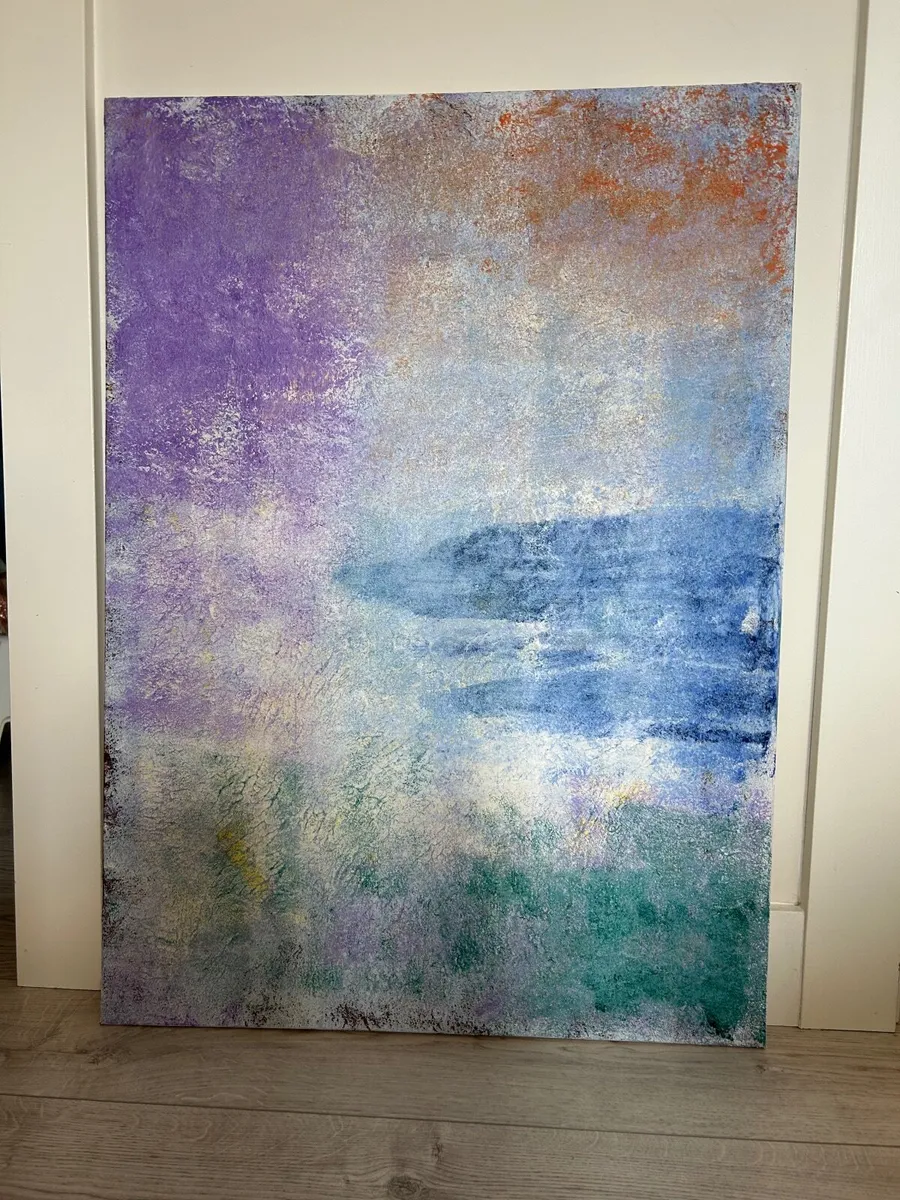 Original acrylic textured painting - Image 1