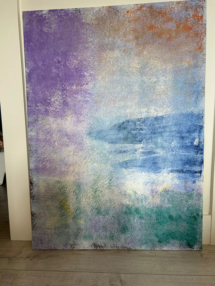 Original acrylic textured painting - Image 2