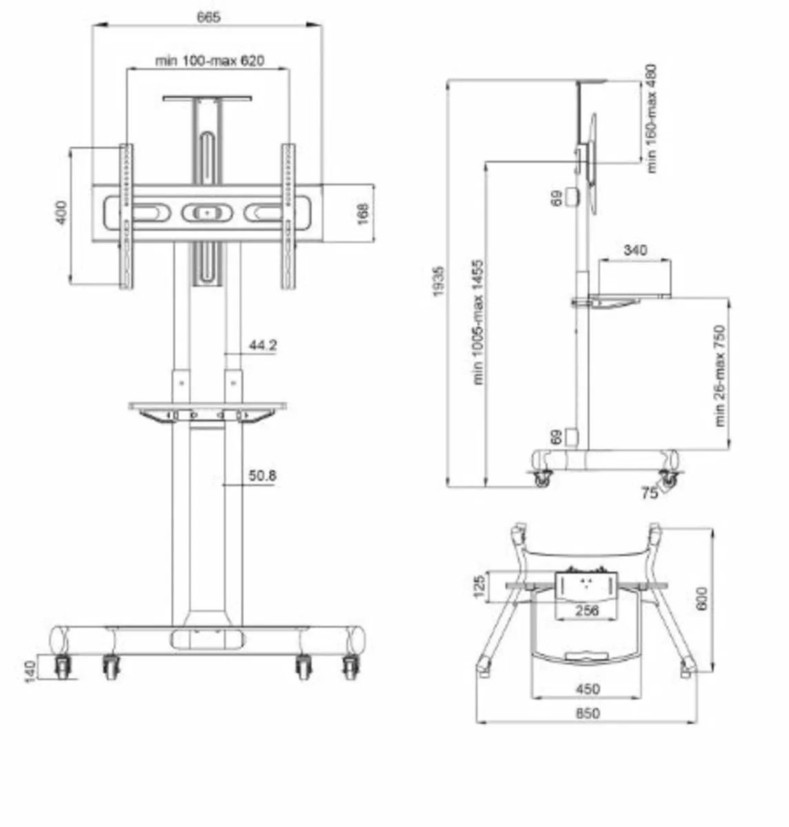 Mobile Screen Floor Stand - Image 3