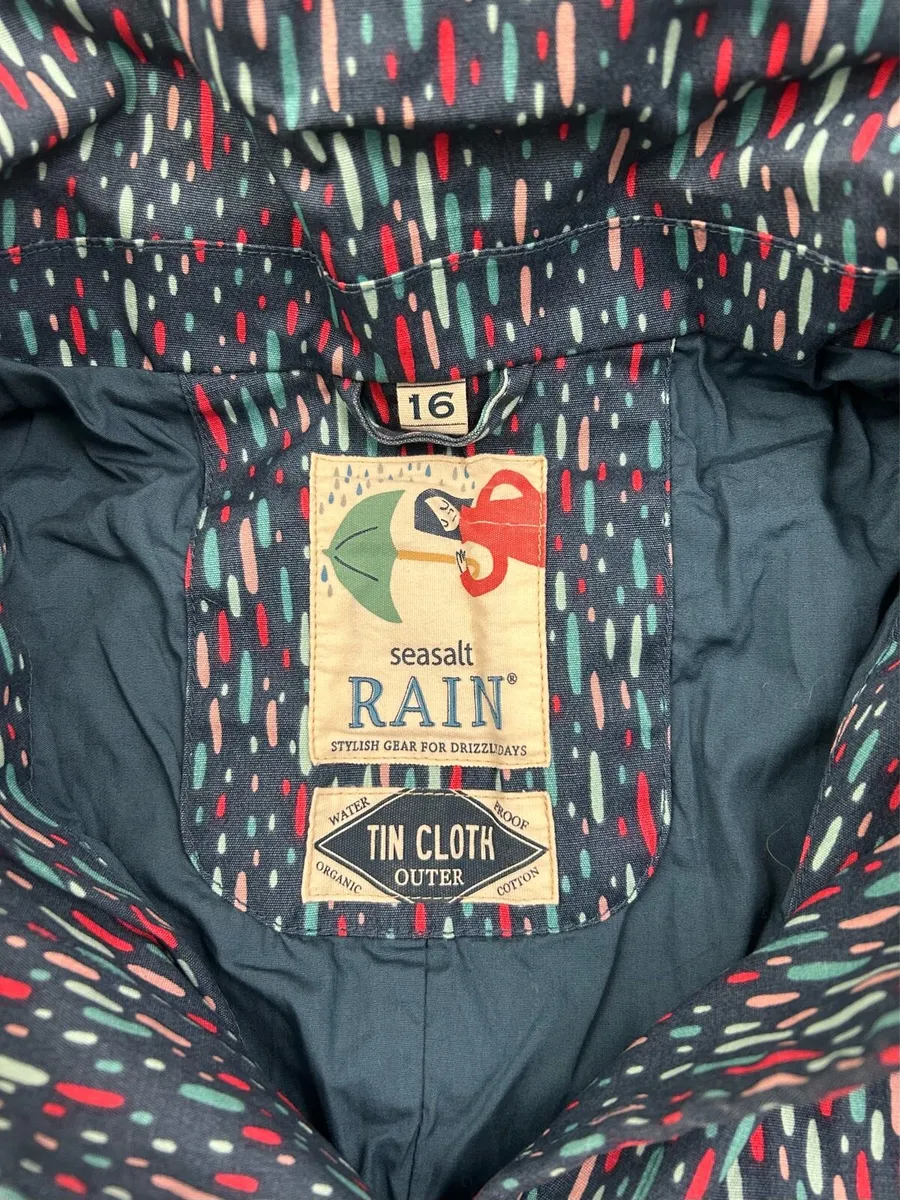 Seasalt Rain Waterproof Jacket Coat Womens 16 - Image 3