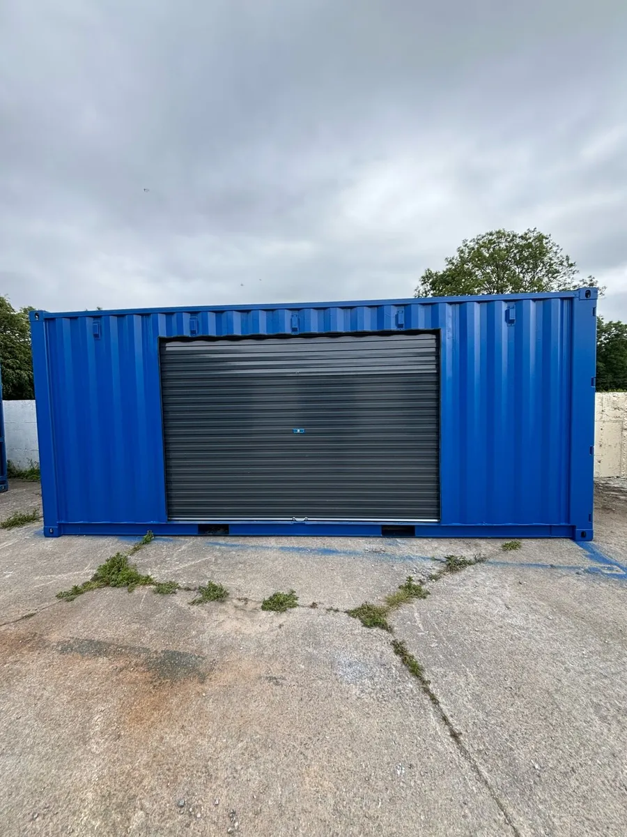 20ft container with roller shutter door - Image 1