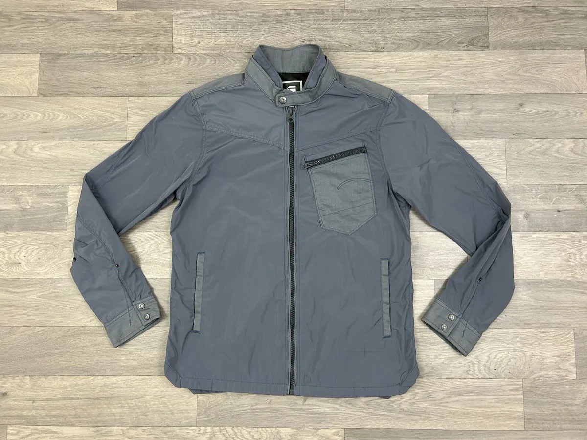 G-Star Raw Biker Jacket Mens Medium - Image 1