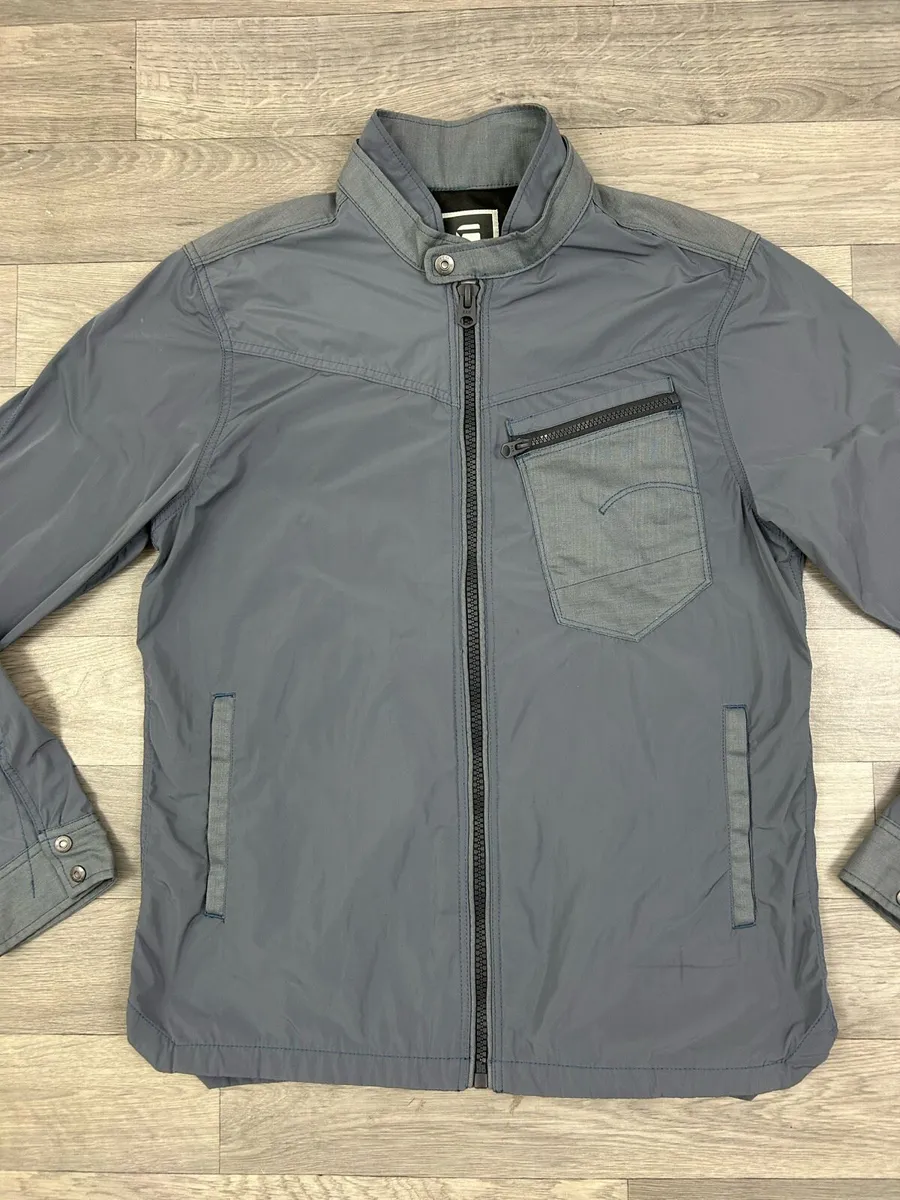 G-Star Raw Biker Jacket Mens Medium - Image 2