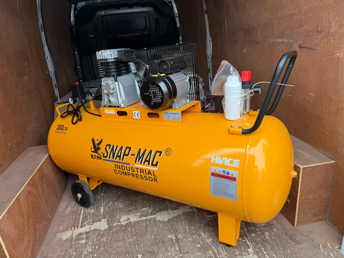 NEW INDUSTRIAL USE 4hp BELT DRIVEN AIR COMPRESSORS - Image 2