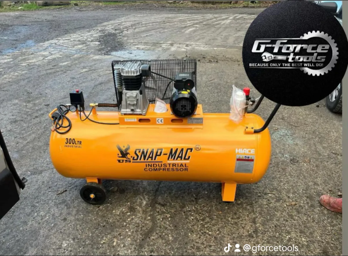 NEW INDUSTRIAL USE 4hp BELT DRIVEN AIR COMPRESSORS - Image 3