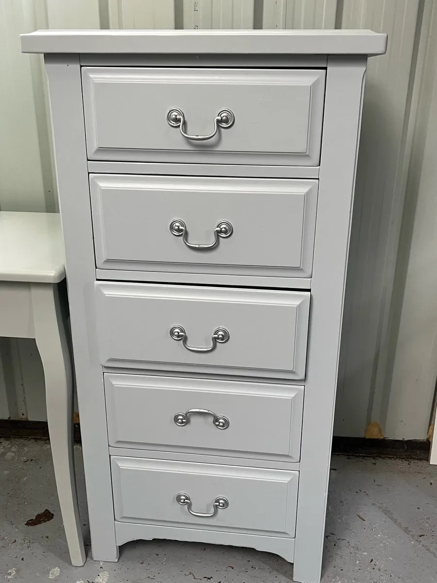 Wardrobe , chest of drawers , table and stool - Image 3