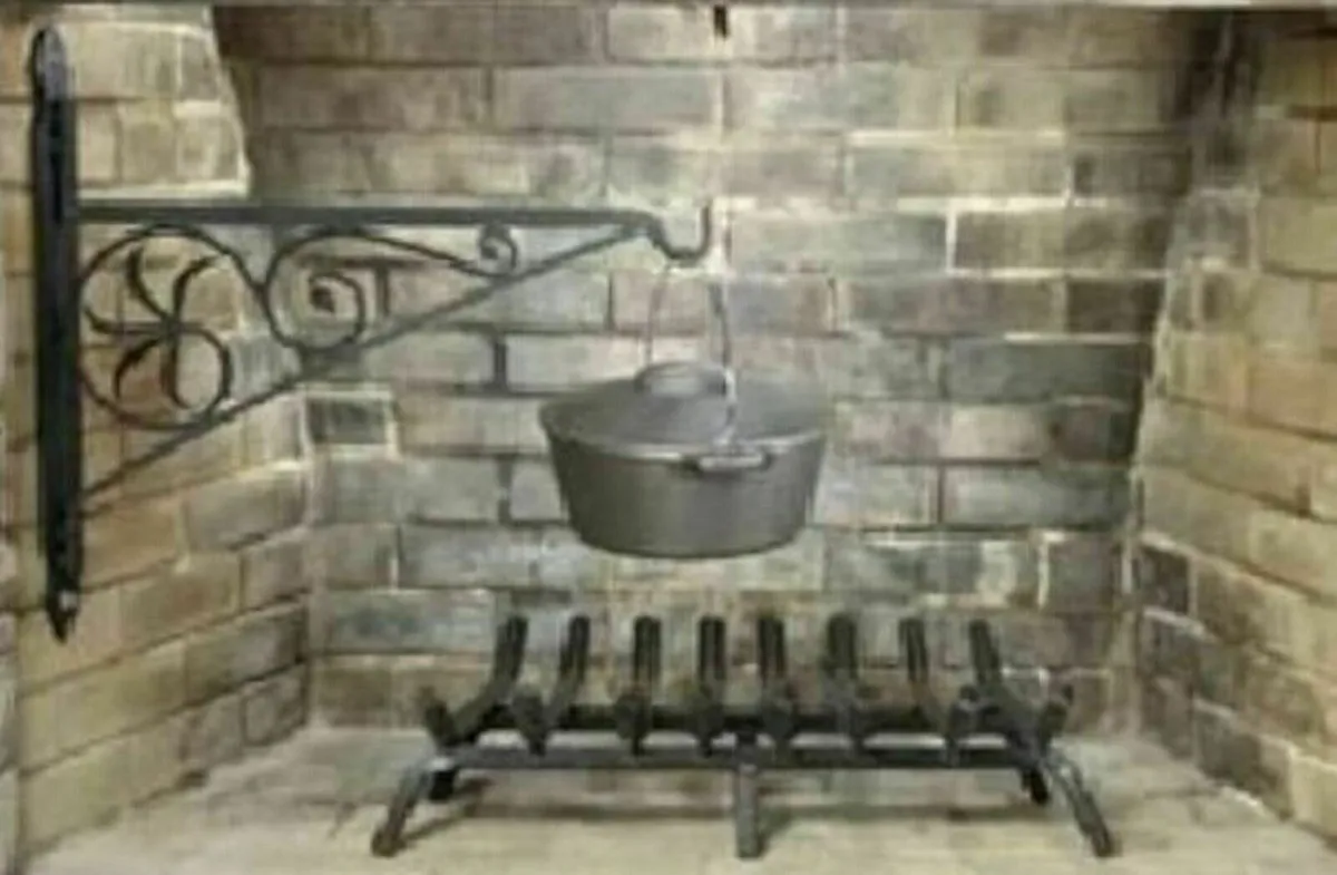 100 Year Old Antique Fire Crane - Image 1