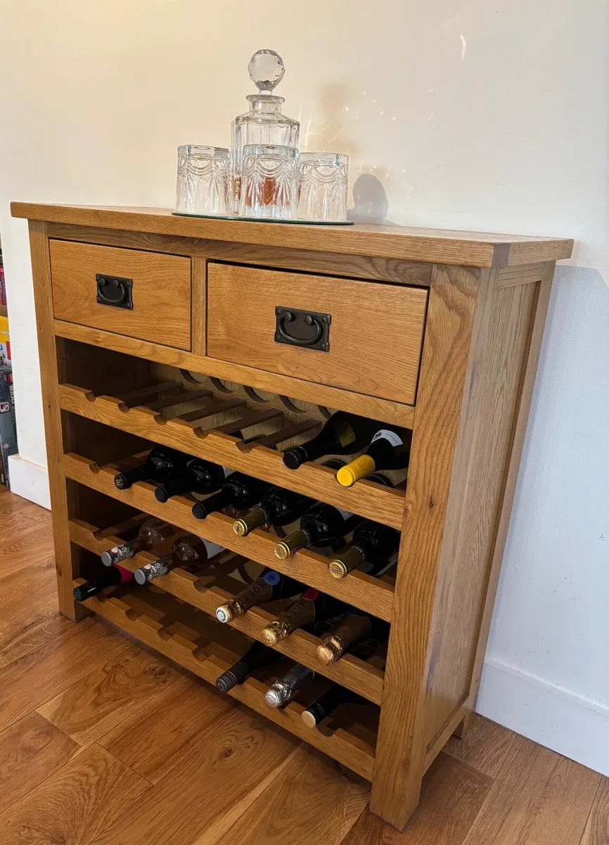 Solid Oak Wine Rack - Image 2