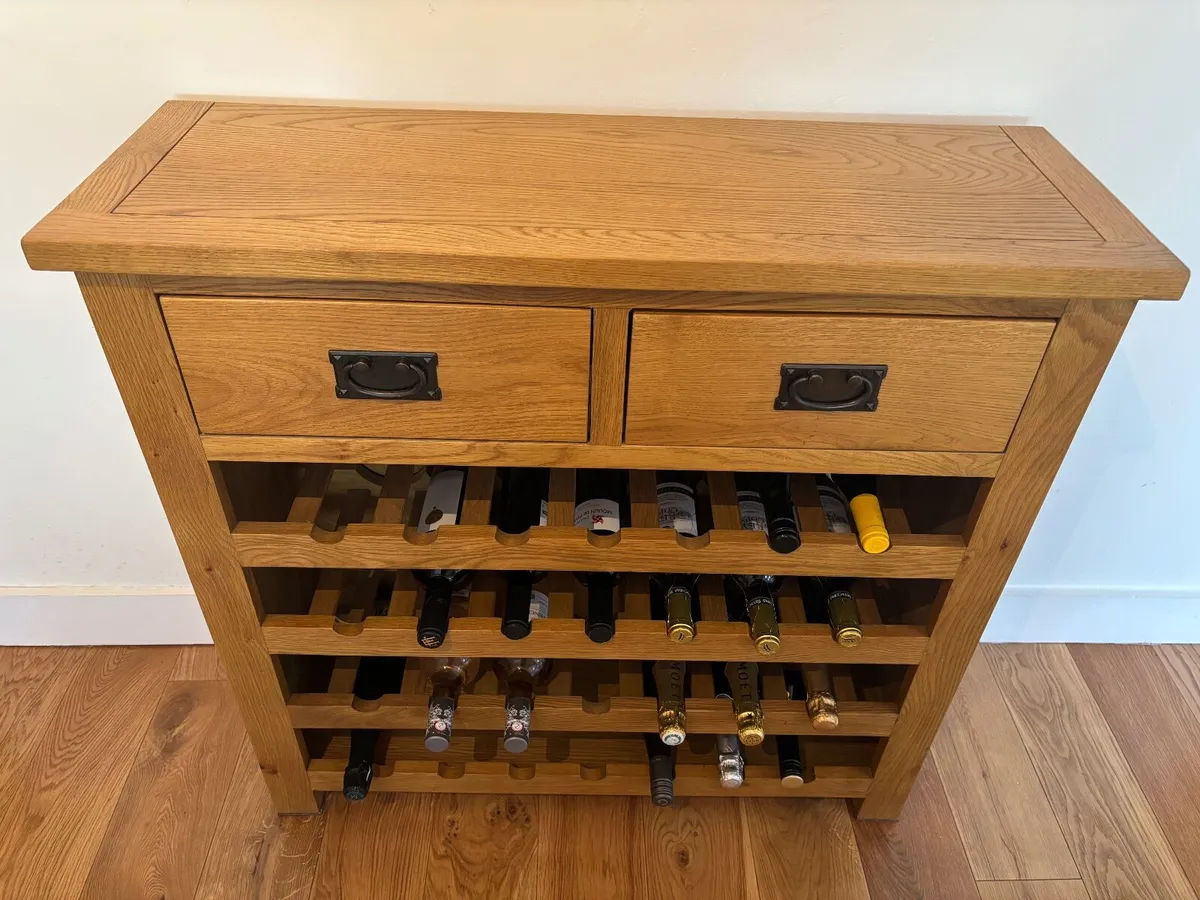 Solid Oak Wine Rack - Image 3