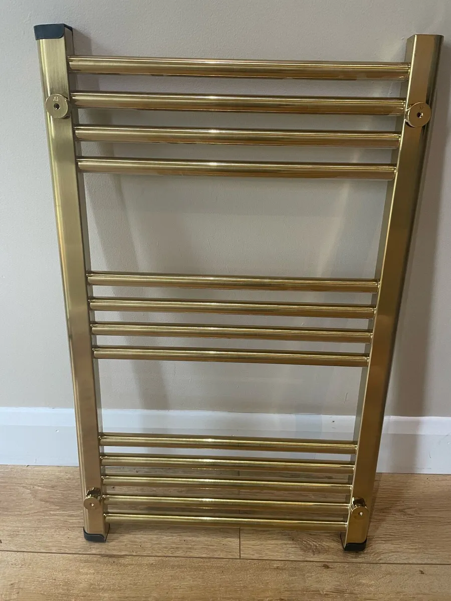 Towel rail Brushed Brass 500 x 800mm