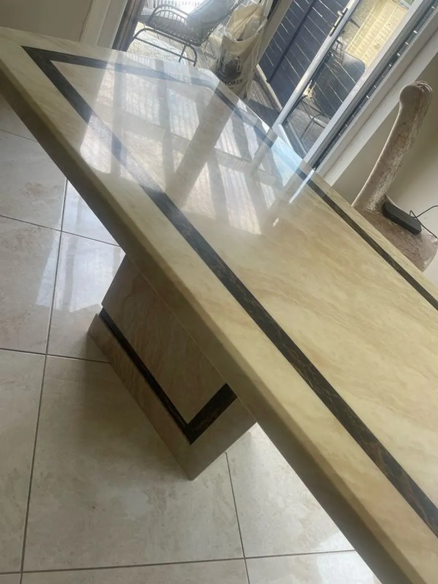 marble dining table only - Image 1