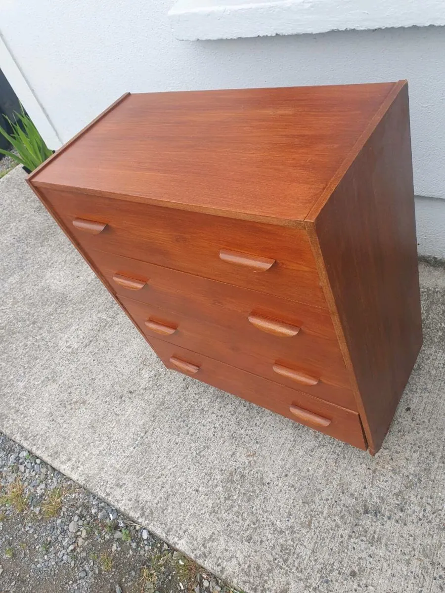 Mid century teak chest of drawers - Image 2