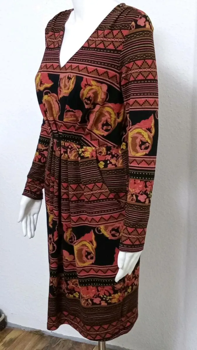 Multicolour jersey dress - Image 3