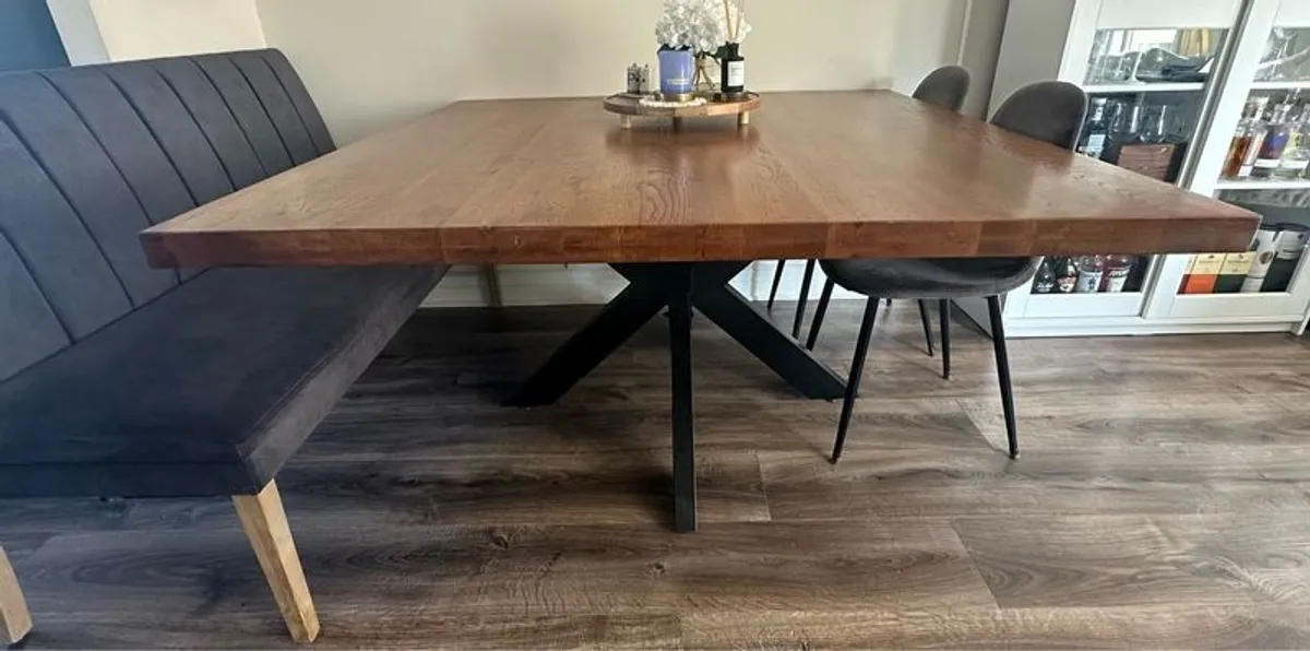 Dining table, bench and chairs - Image 3