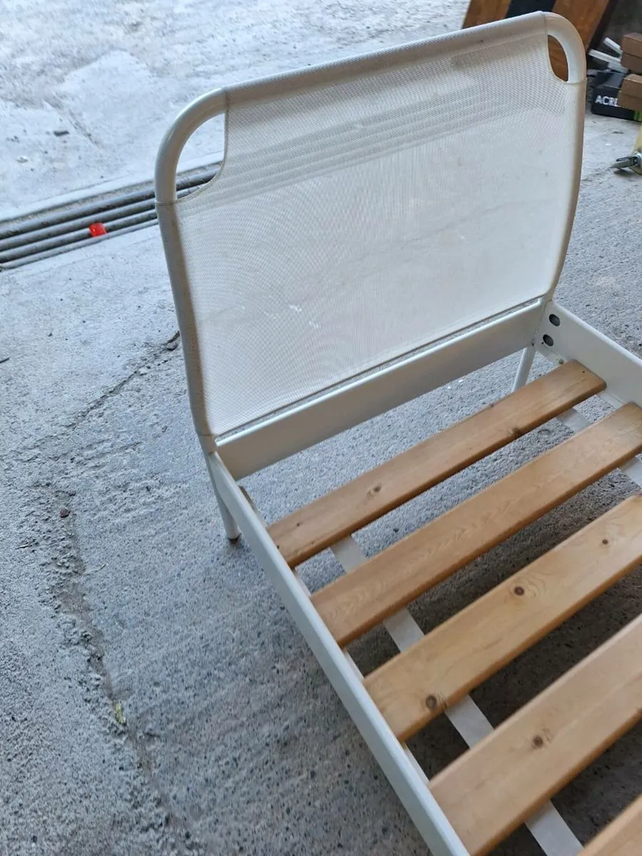 IKEA single metal bed frame (DELIVERY) - Image 3