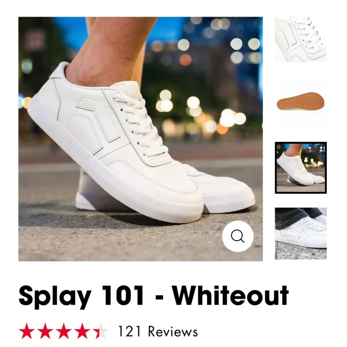 Splay 101 Whiteout Barefoot Shoes - Image 2
