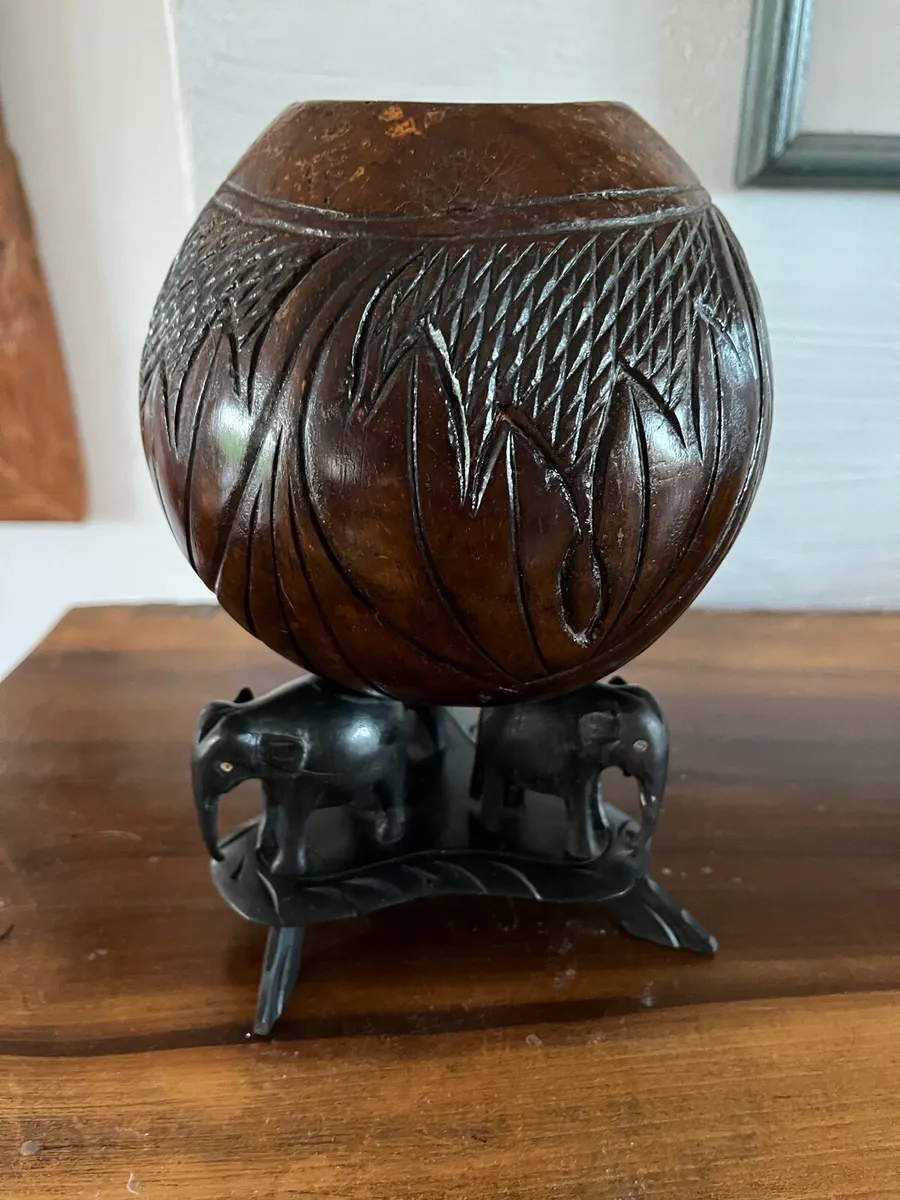 Antique Carved Coconut - Image 3