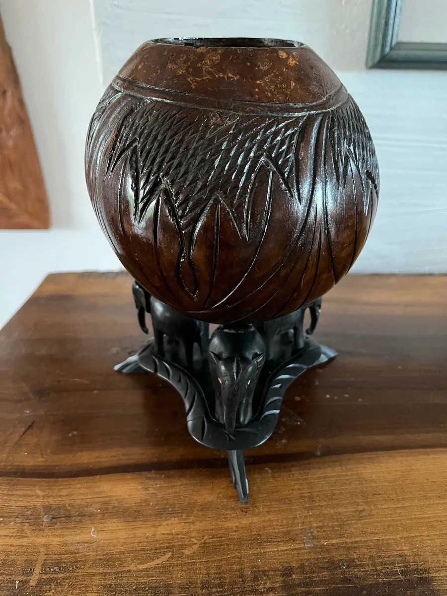 Antique Carved Coconut - Image 4