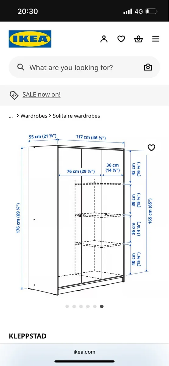 Wardrobe for sale - Image 3