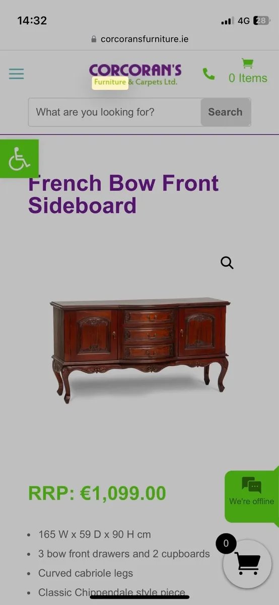 Mahongany sideboard - Image 3