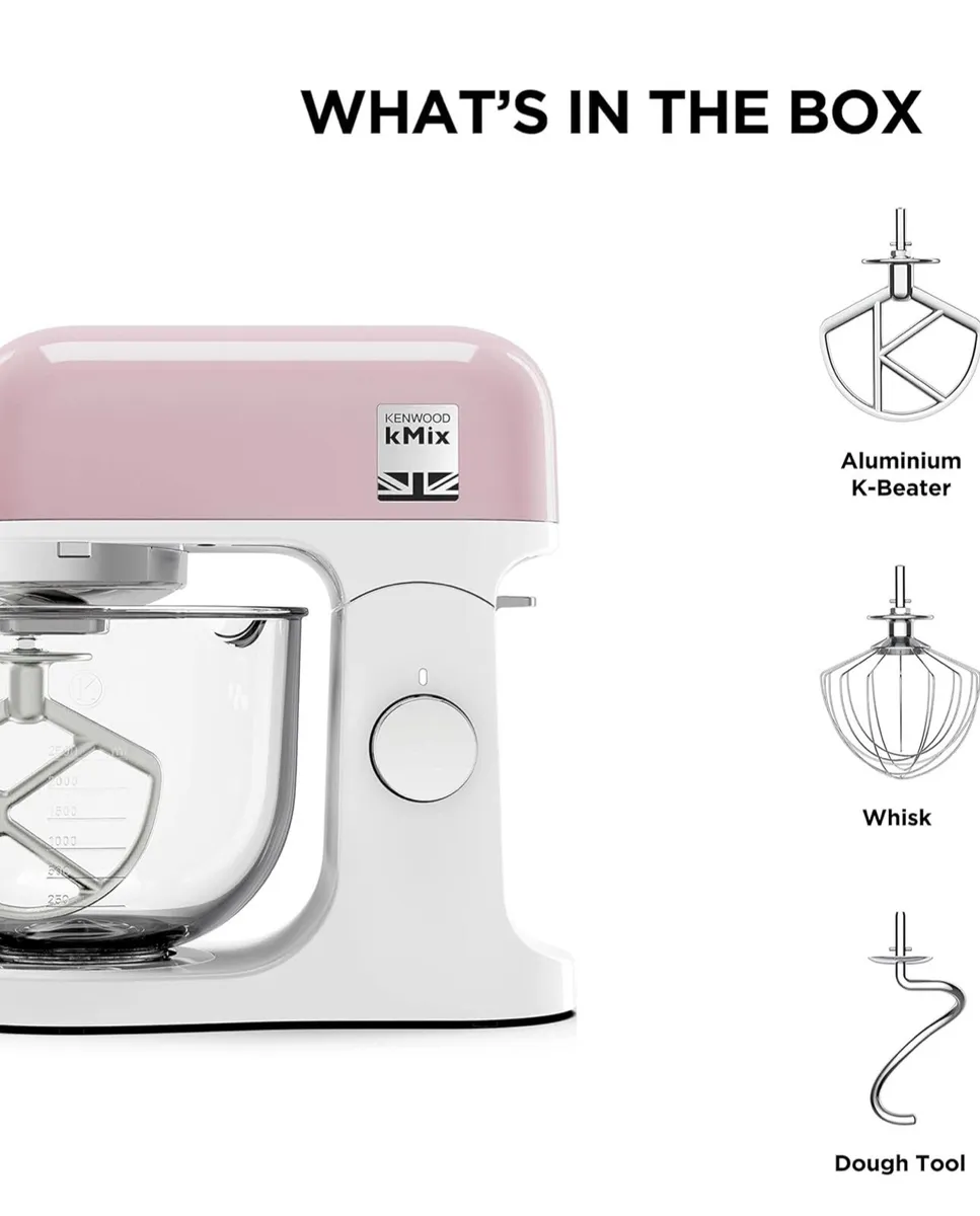 Kenwood Stand Mixer Pastel Pink - Image 2