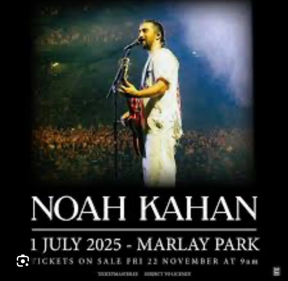 X 2 tickets - Noah Kahan - Marlay Park - 1 July - Image 1