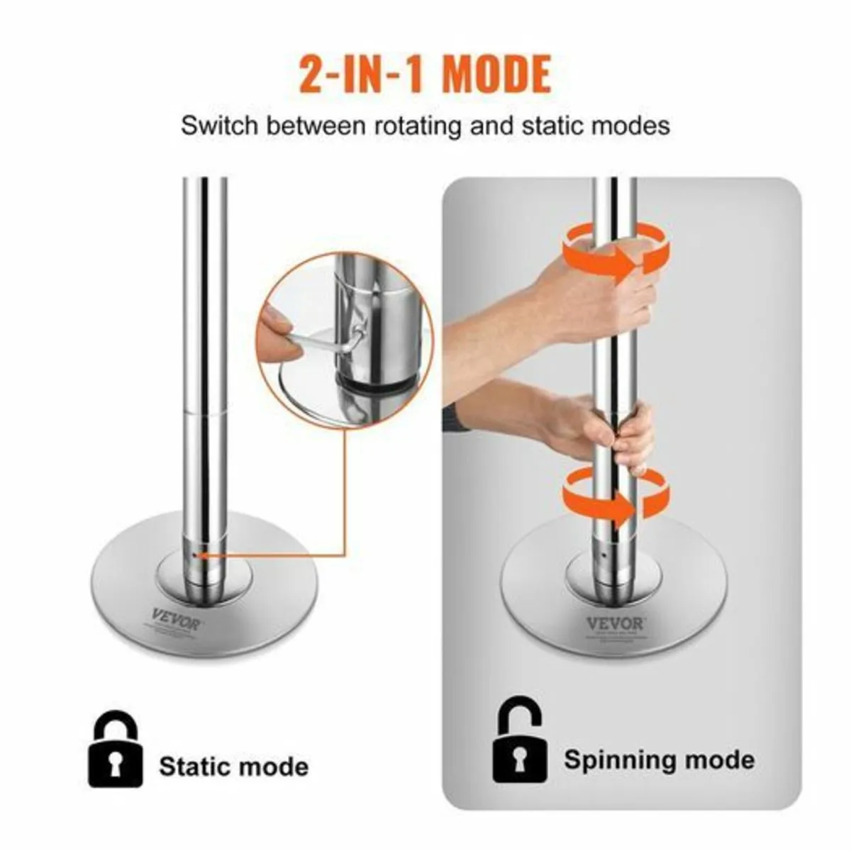 Professional Dancing Pole, Heavy Duty 200kg Spinni - Image 3