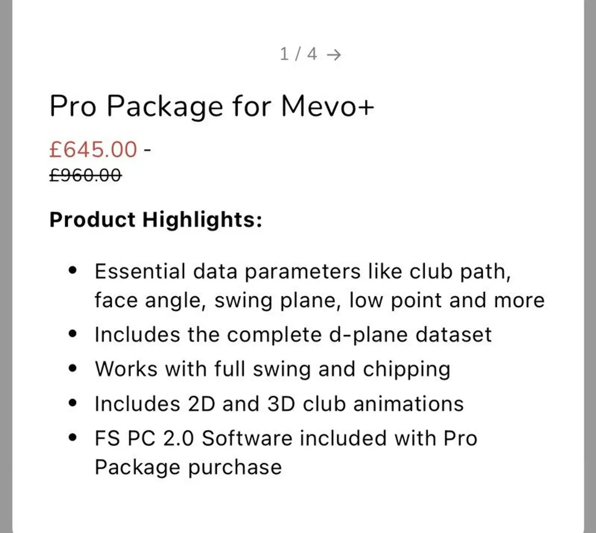 Mevo + Launch Monitor with pro package - Image 2