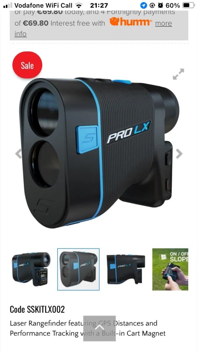 Range Finder - Shot Scope Pro LX+ Rangefinder - Image 1